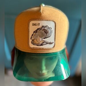 Goorin Bros Dig it Teal and Black Trucker Hat